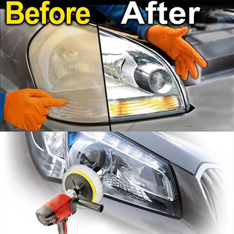 Car Headlight Restoration Quick Polishing Paste Kit