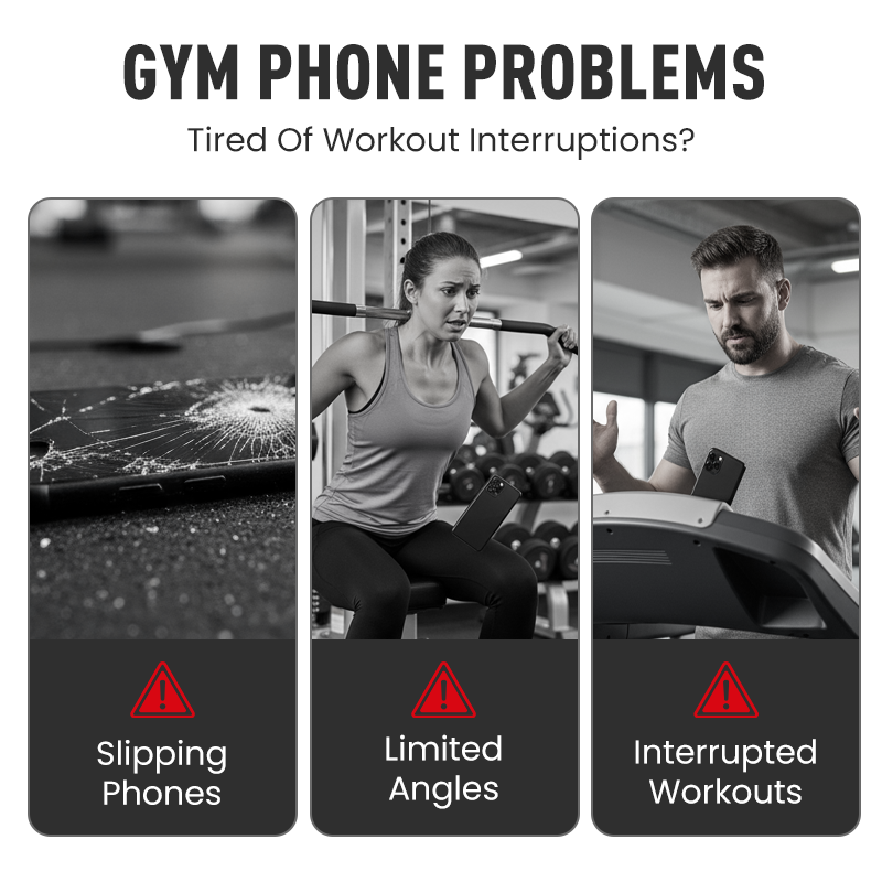 360° Rotatable Magnetic Phone Holder for Gym