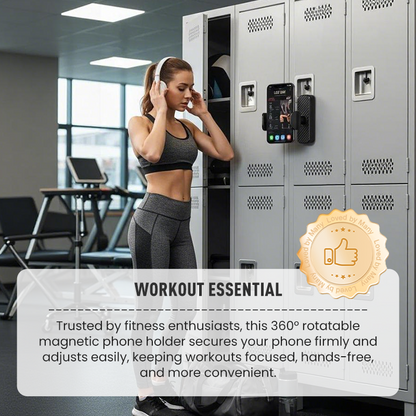 360° Rotatable Magnetic Phone Holder for Gym