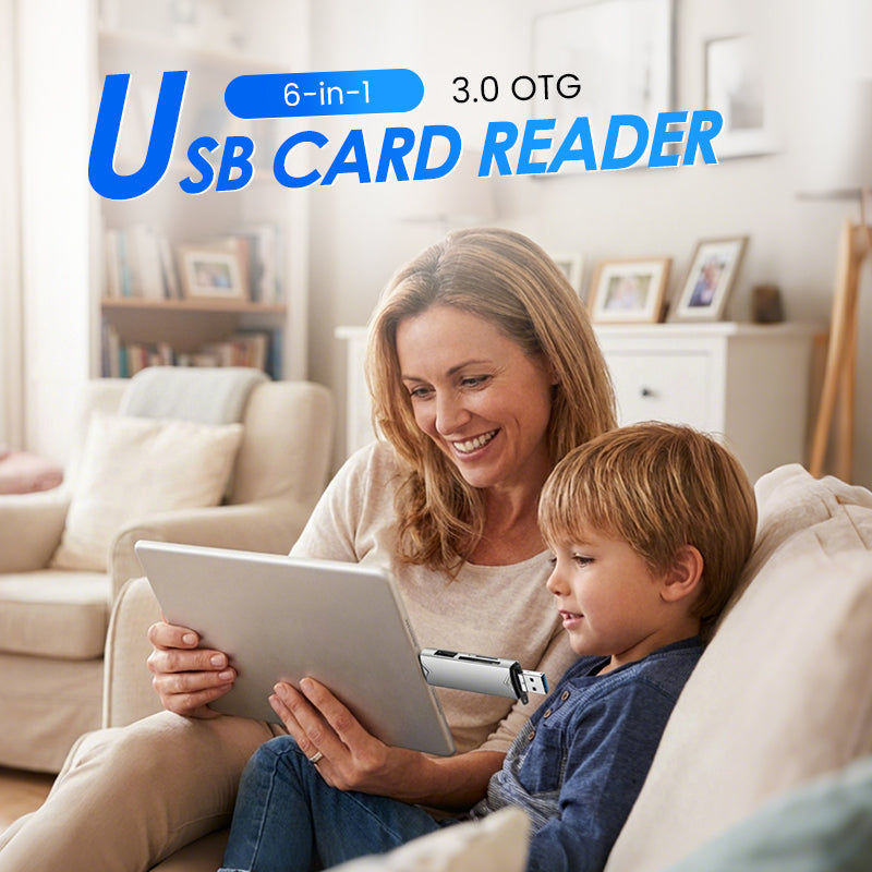 6-in-1 USB 3.0 OTG Card Reader
