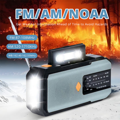 📢📢49% OFF!! ⏰Solar Hand-Crank Emergency Weather Radio