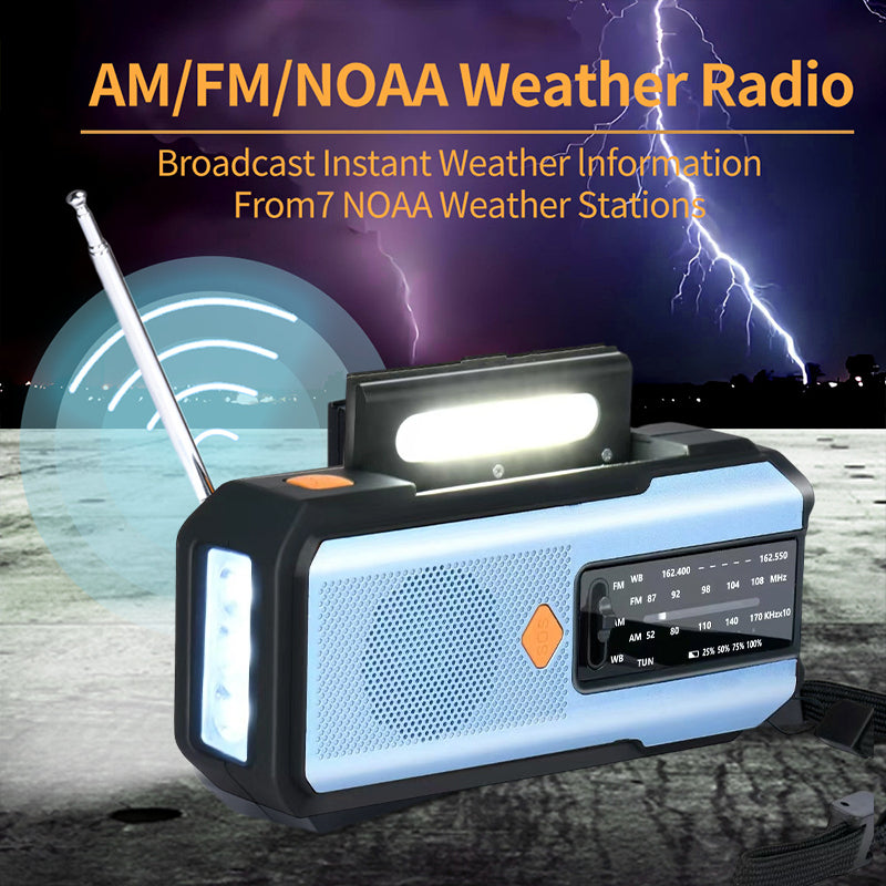 📢📢49% OFF!! ⏰Solar Hand-Crank Emergency Weather Radio
