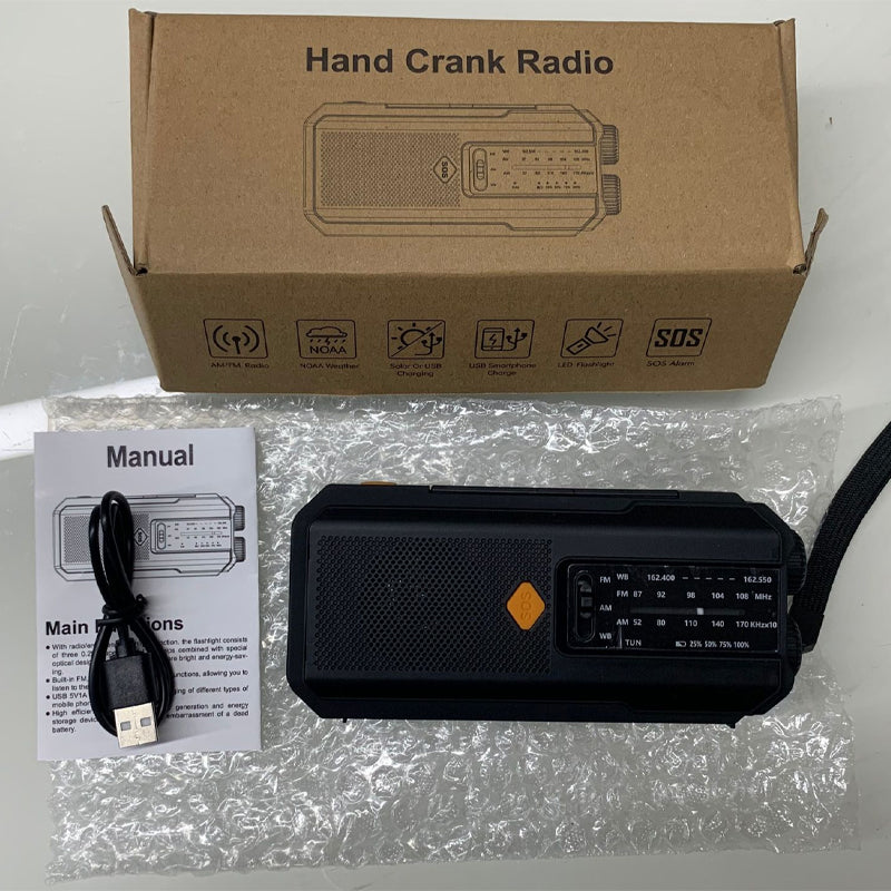 📢📢49% OFF!! ⏰Solar Hand-Crank Emergency Weather Radio