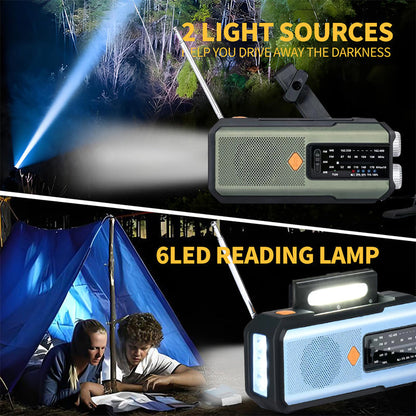 📢📢49% OFF!! ⏰Solar Hand-Crank Emergency Weather Radio